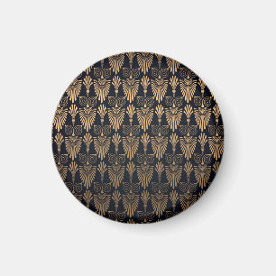 Imán Oro negro Art Deco: Retro.