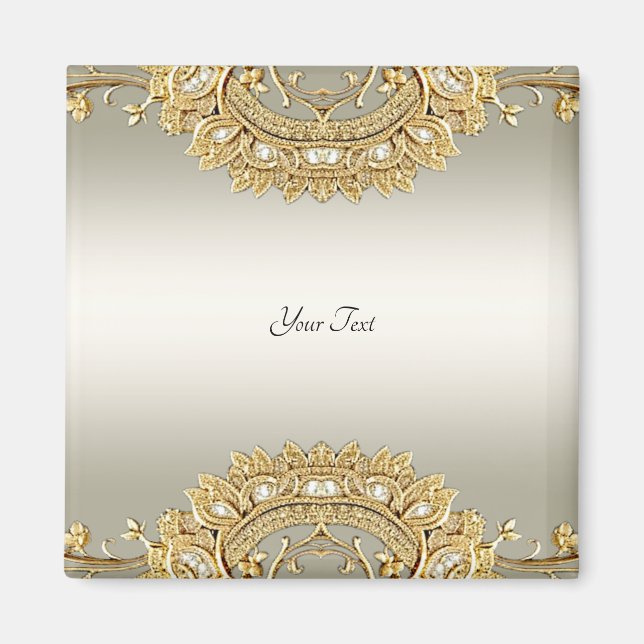 Imán Oro Ornate Magnet (Frente)