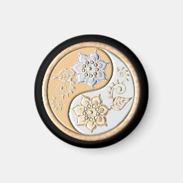 Imán Oro & Plata Yin Yang 
