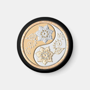Imán Oro & Plata Yin Yang