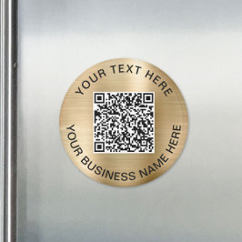 Imán Oro promocional de código QR