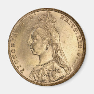 Imán ORO SOBERANO. Reina Victoria.