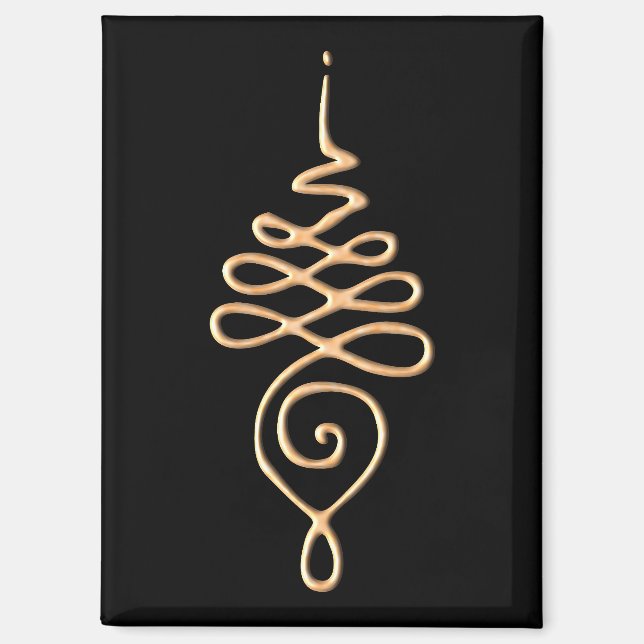 Imán Oro Unalome (Anverso)