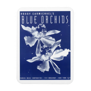 Imán "Orquidas azules" de Hoagy Carmichael