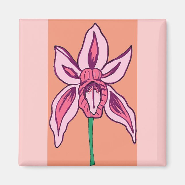 Imán orquídea (Frente)