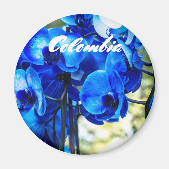Imán Orquídeas azules (Frente)