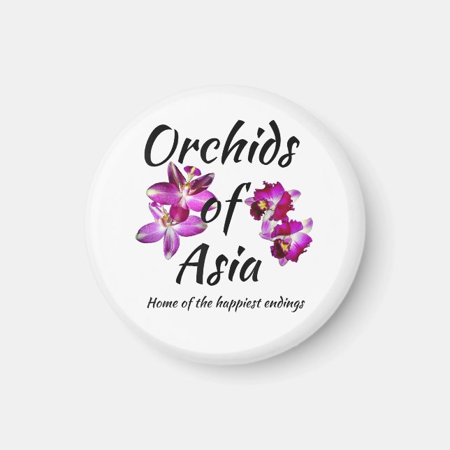 Imán Orquídeas de Asia (Frente)