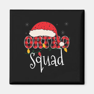 Imán Ortho Squad Plaid Fun Navidades Ortopedia Crew X
