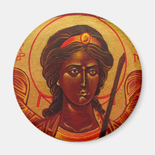 Imán ortodoxo del icono del arcángel de San Migu