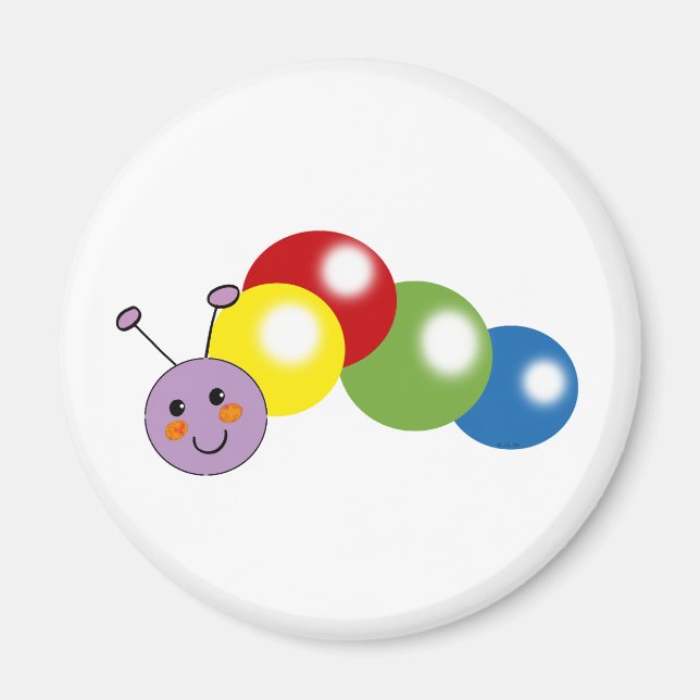 Imán oruga de bebé lindo (Frente)