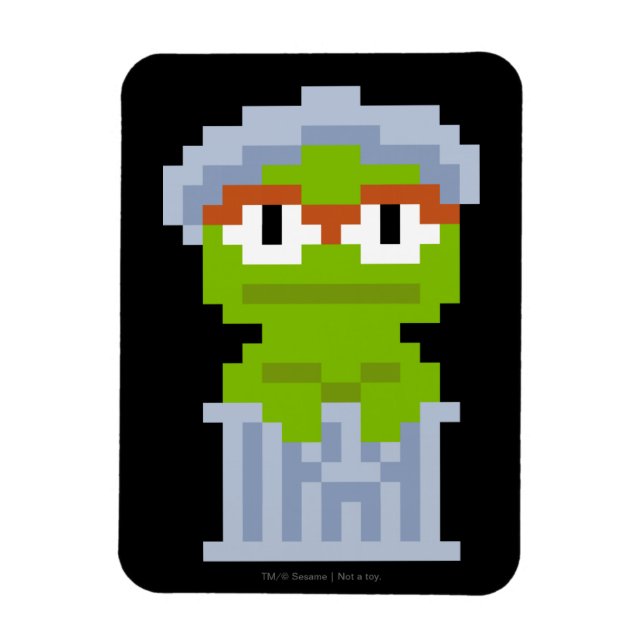 Imán Oscar el arte de Grouch Pixel (Vertical)