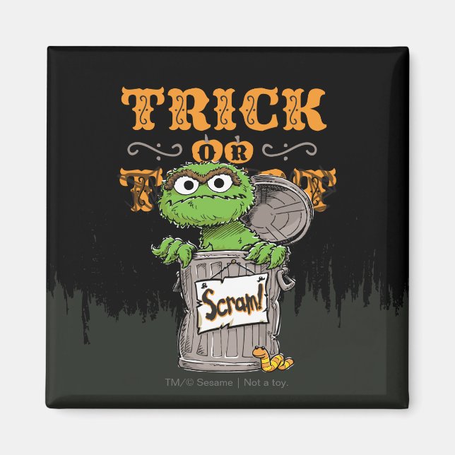 Imán Oscar el Grouch - Trick o Scram! (Frente)