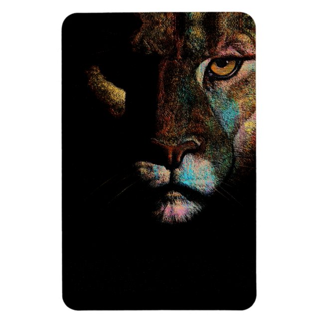 Imán Oscura Radiante - Elegancia Temible Leonas (Vertical)