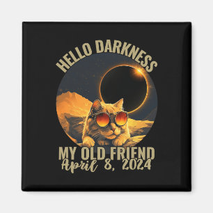 Imán Oscuridad Mi Viejo Gato Amigo Con Gles De Eclipse