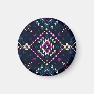Imán Oscuro Navajo, geométrico vintage.