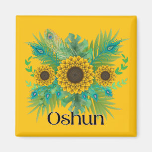 Imán Oshun Goddess Sunflowers