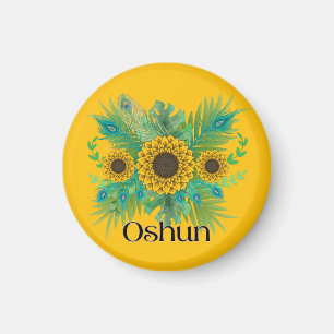 Imán Oshun Goddess Sunflowers