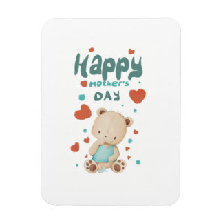 Imán Osito bebé desea feliz día de la madre