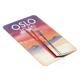 Imán Oslo A La Esquí
