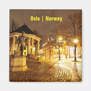 Imán Oslo, Noruega en la noche