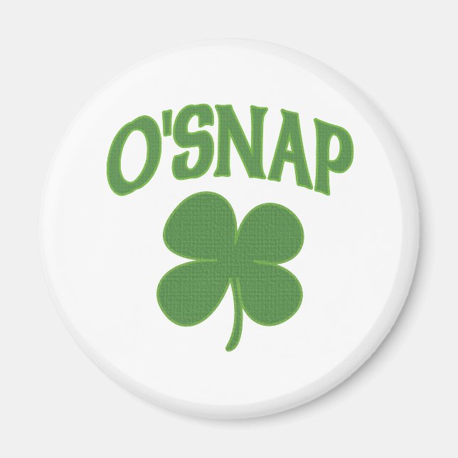 Imán O'Snap irish Shamrock (Frente)