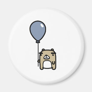 Imán Oso con el globo azul