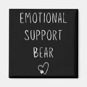 Imán ¡Oso De Apoyo Emocional! Abrazos de ajuste de impr
