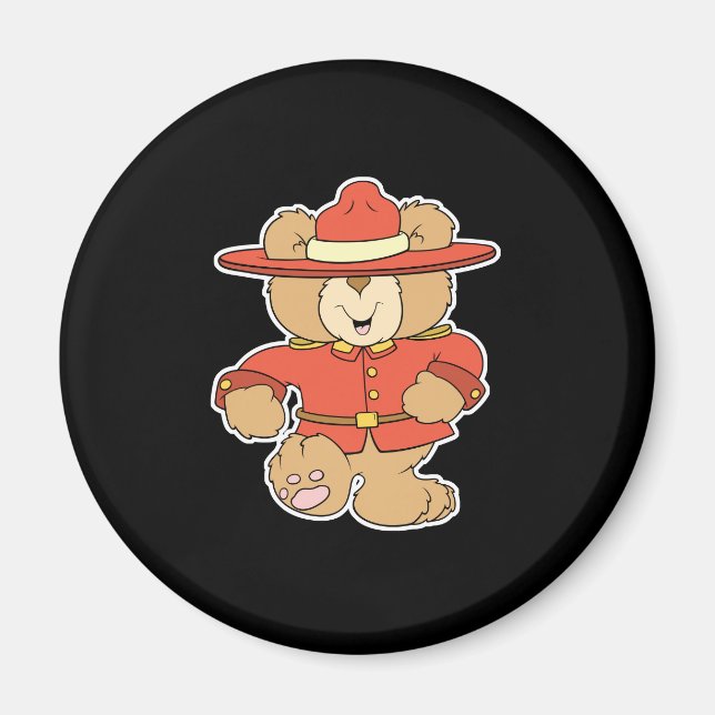 Imán Oso de la Montada Canadiense (Frente)