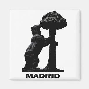 Imán Oso de Madrid y el árbol del Madrono
