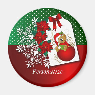 Imán Oso de Navidades festivos