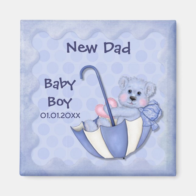 Imán Oso de paraguas - Personalizar - Niño (Frente)