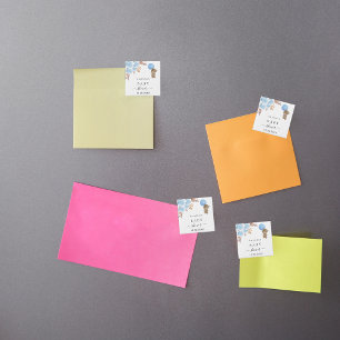 Imán Oso de peluche Baby Shower pampas pasto chico azul