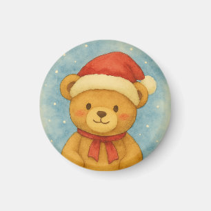 Imán Oso de peluche de Navidad en un país de las maravi