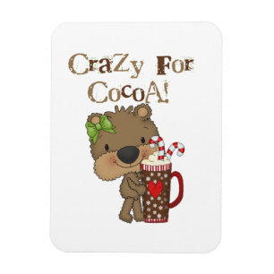 Imán Oso del chica loco para el cacao