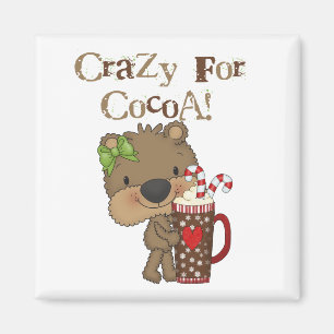 Imán Oso del chica loco para el cacao
