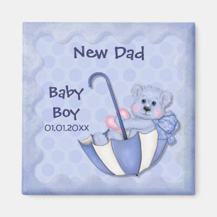 Imán Oso del paraguas - personalizar - muchacho