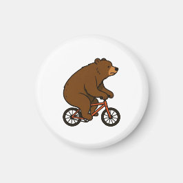 Imán Oso en bicicleta: vibraciones de paseo salvaje