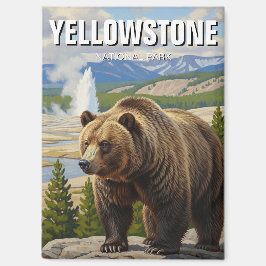 Imán Oso en el recuerdo del Parque Nacional Yellowstone