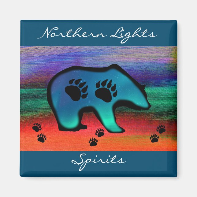 Imán Oso espiritual de las luces del norte (Frente)
