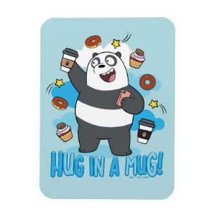 Imán Oso Panda - ¡Abrazo en una taza!