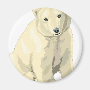 Imán Oso Polar Acurrucable