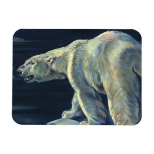 Imán Oso Polar Antiguo, Animales de la Vida Marina Árti