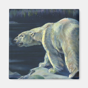 Imán Oso Polar Antiguo, Animales de Vida Marina Ártica