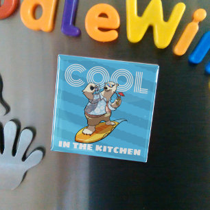 Imán Oso Polar Extravagante Genial En La Cocina Surf Ca