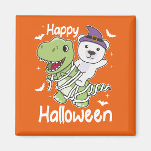 Imán Oso Polar Feliz Navidad T-rex Mommy Costume de Hal
