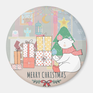 Imán Oso polar navidades