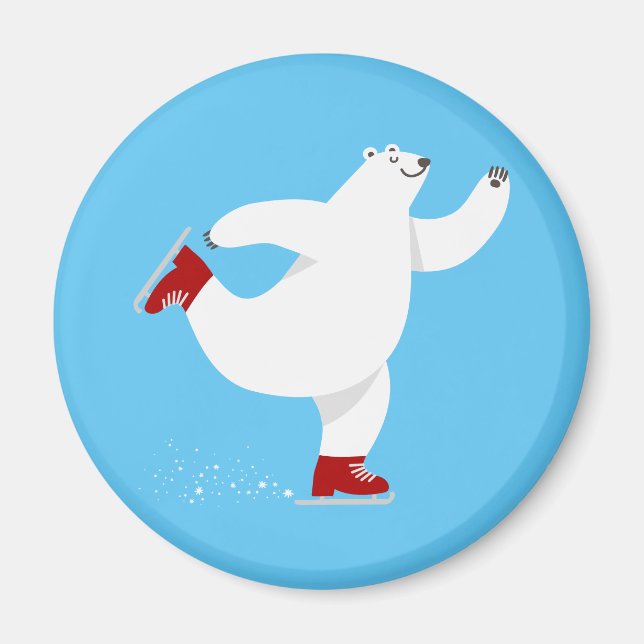 Imán Oso polar sobre hielo (Frente)