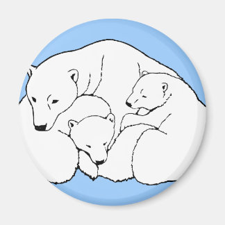 Imán Oso Polar y Fridge Cub Magent Regalos de Arte de V