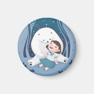 Imán Oso polar y Ilustracion infantil