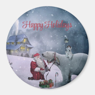 Imán Oso, Santa Claus y la casita